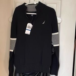BNWT Nautica boys quarter zip sweater!